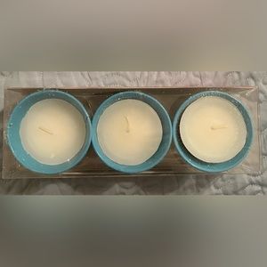 Mini citronella candles, set of 3